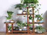 5-Tier Wooden Plant Stand Flower Display Shelf Indoor Outdoor Garden V178-66769
