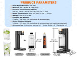 Sparkling Water Maker, Soda Maker Machine for Home Carbonating, Seltzer Water Starter Kit with 2 V952-SDSJHCO2QP1L7V05RV0