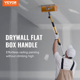 VEVOR Drywall Flat Box Handle, 40''-64'', Anodized Aluminum Flat Finishing Extension Handle, V952-GQPSHSBYC4064MWTCV0