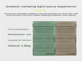 Outdoor Camping Self-Inflatable Air Mattress Portable Foot Press Beach Picnic Mat Foldable TPU V888-ELOSUNG44632