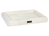 Pawz M Size Orthopedic Dog Bed with Corduroy Removable Cover Waterproof Washable Beige PT1276-M-WH