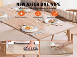 Plastic Table Cover, 42 x 72 Inch 2.0 mm Thick Clear Table Protector, Rectangle PVC Desk Mat, V952-ZFXPVCZB42X7FCC6CV0