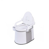 19L Camping Portable Toilet Outdoor & Indoor Travel Commode Potty with Built-In Tissue Box V63-952411