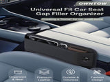 Premium Leather Car Seat Gap Filler Organizer , Clever Gifts for Car SUV Truck V1107-800-15724-BRN-2PCS