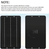 Solar-Powered Electric Ventilator - 10W/12V Dual Fan Pack V728-PBYM06678