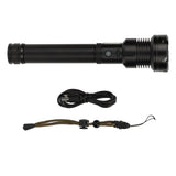 LED Flashlight with COB USB Charging Zoomable Telescopic Flashlight Red White Portable Light V1294-YM0703-3119230028911