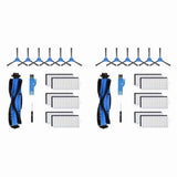 2 Set Replacement Parts Main Brush Side Brushes Filter for E20, E30, E31 Robot A V1366-AZ2-W-15677