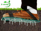Aerator Shoes,Lawn Aerator Spike Shoes 3 Straps With Strong Metal Buckle Heavy Duty Spikes Foot V1369-AZ3-W-12627