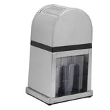 Manual Ice Crusher Labor Saving Hand Crank Shaved Ice Machine with Transparent Cover for Home Bar V1294-YM0716-3113220134211