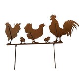 Chook Family Garden Stake 70cm V637-03826STK