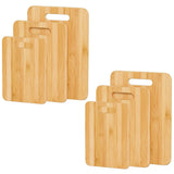 6 Pcs Bamboo Cheese Cutting & Serving Board Set Moso Bamboo, Reversible, BPA-Free V1181-KC0010X2