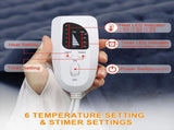 purple This large heating pad features 6 temperature levels and 4 timer settings, with V1232-JRD001