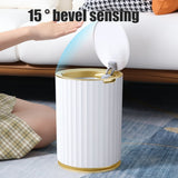 Smart Sensor Trash Waterproof Kitchen Bathroom Sensor Bin with Lid Large Capacity Garbage Waste Bin V1294-YM0523-10320546