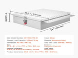 Truck Bed Tool Box, Heavy Duty Aluminum Tool Box with Diamond Plate, Storage Toolbox Chest Organizer V952-CZGJX22INCHYB90W5001V0