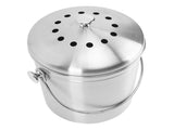 Countertop Compost Bin Round Stainless Steel Remove Odors Composting Bin with Carbon Filters for V1294-YM0703-3117230126811
