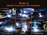 TIG Welder 6-In-1 AC/DC Welding Machine Pulse Spot MMA Stick IGBT Inverter V952-TIGHJ225AWHY3YV00V3
