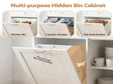 Artiss Buffet Sideboard Cabinet Kitchen Tilt Out Bin Holder Storage Cupboard FUR-S-SID100-BIN-WH
