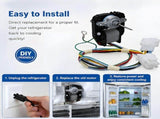 Refrigerator Evaporator Fan Motor Replacement Kits for 5303918549 241854301 Quick Operation and Easy V1366-AZ2-W-17098