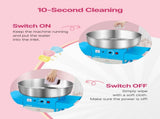 Electric Cotton Candy Machine with Cart, 1000W Commercial Candy Floss Maker with 52cm Stainless V952-HCDRMHTJLSWGM2LX4V3