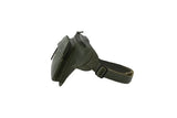 Pierre Cardin Mens Bum Bag Waist Pack Leather Travel Money Phone - Dark Green V563-PC3718-DK-GRN