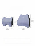 Pink Memory Foam Car Seat Neck and Lumbar Support Set - Ergonomic Cushion for Office, Home, and V888-ELOSUNG17200