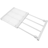 Expandable White Closet Shelf Divider for Closet Organization V1369-AZ3-W-24879