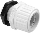 Corrugated Conduit Straight Gland with Lock Nut, 40 mm Cable Outer Diameter, Grey V1202-V1-CLI279C40GY