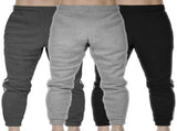 3x Mens Fleece Skinny Track Pants Jogger Gym Casual Sweat Warm - Assorted Colours - M V563-PROWEST-ASST-3PCS-M