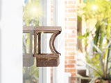 Stainless Steel Window Bird Feeder with Suction Cups, Transparent Weather-Resistant Feeding Station V1189-LC-HW-00026