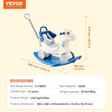 4 in 1 Rocking Horse for Toddlers 1-3 Years, Baby Rocking Horse with Detachable Balance Board, Push V952-ETYBMSLDGNKTHCEGGV9