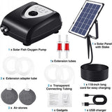 Solar Pond Pump Air Pump Solar Powered Pool Fish Tank Oxygenator Oxygen Aerator V201-QHGMMOREONE005