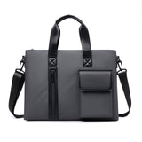 Black Men's Laptop Bag - Large Capacity Multi-Compartment Shoulder and Hand Carry Computer Bag for V888-ELOSUNG57017-2