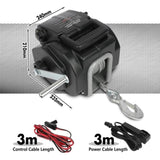 X-BULL Electric Boat Winch 12V 6500LBS Portable Detachable Steel Cable Marine Ship 3000KG 4WD V211-AUEB-BW001