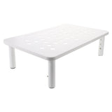 White Adjustable Pet Feeding Stand Table with Universal Fit for Cats and Small Pets V1366-AZ2-W-16067