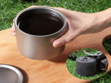 600Ml Double Wall Titanium Water Cup Coffee Tea Mug for Home Office Outdoor Camping Hiking Picnic V1366-AZ2-W-17743