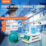 VEVOR Magnetic Stirrer Hot Plate Max 572&deg;F/300&deg;C Hot Plate Stirrer 0-2000 RPM V952-CLJBJ1JRS200A5R0VV3