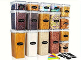 food storage containers, thickened PP containers, airtight food containers, food-grade storage, V1102-122-43851-WHT-16PCS