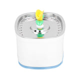 2.5L Stainless Steel Pet Water Fountain Silent Running Water Circulation Drinking Fountain with LED V1294-YM0901-3113210162211