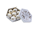 1 Box Decorative Christmas Balls Pendants with Lanyard PC Delicate Craft Festival Balls Pendants V1263-JX-1013