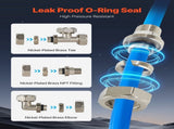 Air Compressor Line Kit, 100FT x 3/4", HDPE-Aluminum Compressed Air Piping System, Leak-Proof, V952-YSKQGDXT34INQP8IVV0