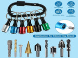 LGCASL Clearance! 12Pc Portable Bit Holder Key Chain Hex Shank Screwdriver Bit Clip for Impact V1189-LWWAL-20260325-02539