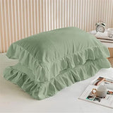 Ruffled Edge Capri Eden Quilt / Doona / Duvet Cover set V745-AQ081900K3