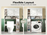 Artiss Bathroom Storage Cabinet Over The Toilet Organiser Laundry Shelf Holder FURNI-N-SAVE-172-WH