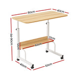 Artiss Laptop Desk Portable Sit Stand Desks Height Adjustable Workstation 80CM LA-DESK-C-80-T-WA