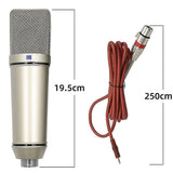 Large Diaphragm Condenser Microphone - Studio/Gaming/Podcast Mic for PC V1263-JX-3666