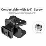 2X Professional Saddle Clamp Adapter Tripod Bracket Vise Clamp Outdoor Bracket Adapts to 3/8 Inch V1192-AZ-W-22713