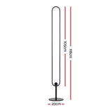Artiss RGB LED Floor Lamp Remote Control Corner Light Stand Gaming Room 118CM LAMP-FLOOR-RGB-118-BK