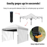 RED TRACK 3.6x2.2m Ultra Compact Folding Gazebo, Walls, Carry bag, Portable Outdoor Popup Marquee V219-OTDGZBRT2WWA