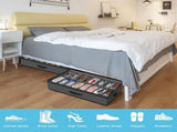 Under Bed Shoe Storage Organizer for Closet, Fits 32 Pairsbed Shoes Box Storage Containers V1258-DP02-F-461