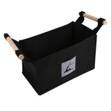 Portable Storage Basket Foldable Clothing Container Felt Storage Box Large Capacity Organizer with V1294-YM0901-3115210068611